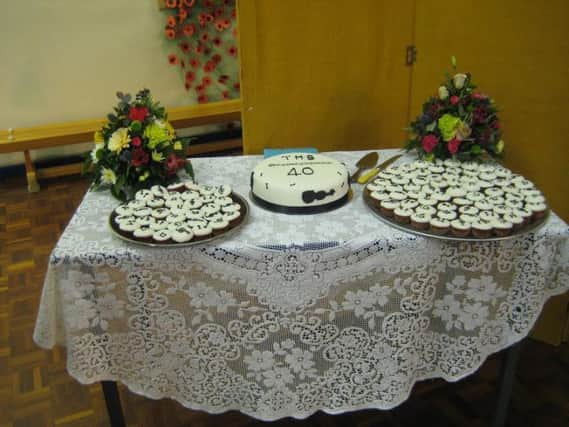 Celebratory cakes for Tickhill Music Society's 40th anniversary concert