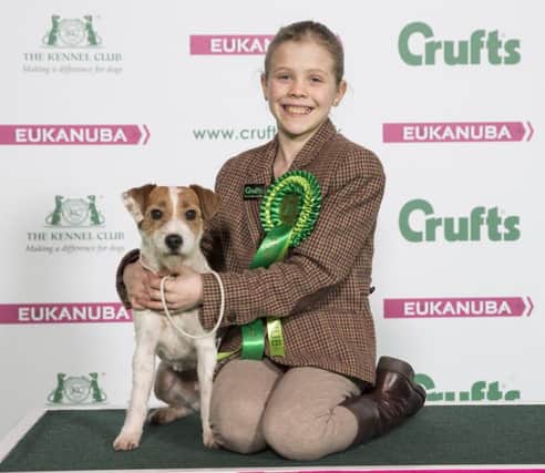 20170309 Copyright onEdition 2017
Free for editorial use image, please credit: onEdition


Jessica Smith from Retford with Sadie a Parson Russell Terrier, which was the Best of Breed winner today (Thursday 09.03.17), the first day of Crufts 2017, at the NEC Birmingham.


Crufts is the world's greatest dog show and this year will see around 22,000 healthy, happy dogs competing for the coveted 'Best in Show' title as well as taking part in the many other competitions that take place at the show, from Agility and Flyball to the hero dog competition Eukanuba Friends for Life and Scruffts Family Crossbreed of the Year. Crufts 2017 runs from the 9th to the 12th March at the NEC, Birmingham.

Crufts is the perfect opportunity for dog lovers meet around 200 breeds of dog, find out how to go about getting a dog, and to find out about activities and competitions they can get involved in with their own dog.

For more information please contact the Press Office via: T: 020 7518 1008 / 1020
E: press.office@thekennelclub.o