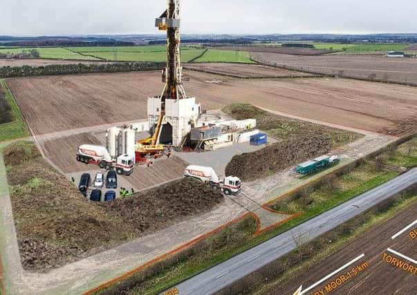 Artist's impression of shall fracking at another proposed application site at Tinker Lane. (Courtesy Frack Free Notts)