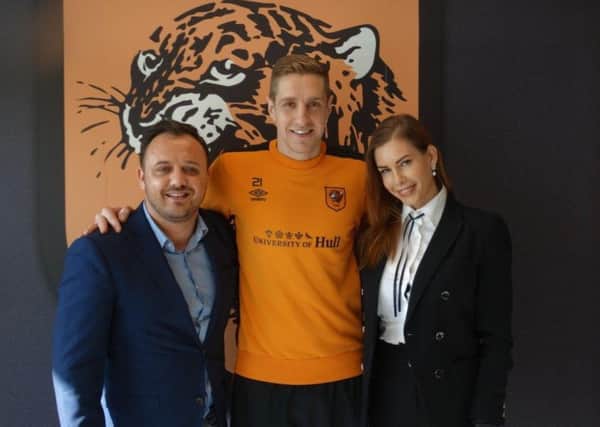 Michael Dawson is pictured with Matty Turner and Anouska OHara from Red Umbrella.