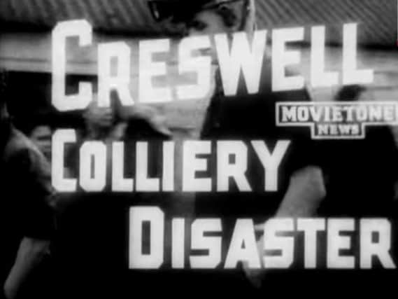 Old news reel footage from the Cresswell pit disaster in 1950.
