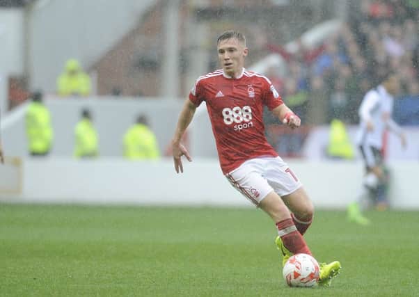 IN PICTURE: Ben Osborn.
SPORT: LEAD: Nottingham Forest v Derby County.  Sky Bet Championship match at the City Ground, Nottingham.  Saturday, 18th March 2017.
MARK FEAR - MARK FEAR PHOTOGRAPHY.  CONTACT markfearphotographer@outlook.com (+44) 753 977 3354