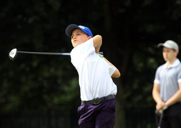 Reuben Tennant in action at the Lee Westwood Junior Golf Championships 2016 held at Worksop Golf Club on Monday July 25th. Photo: Chris Etchells