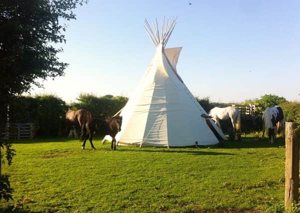 The White Unicorn Project have used a Â£2,000 grant to buy a tipi