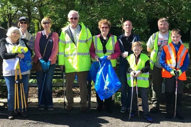 Volunteers helped at the annual litter pick in Misterton