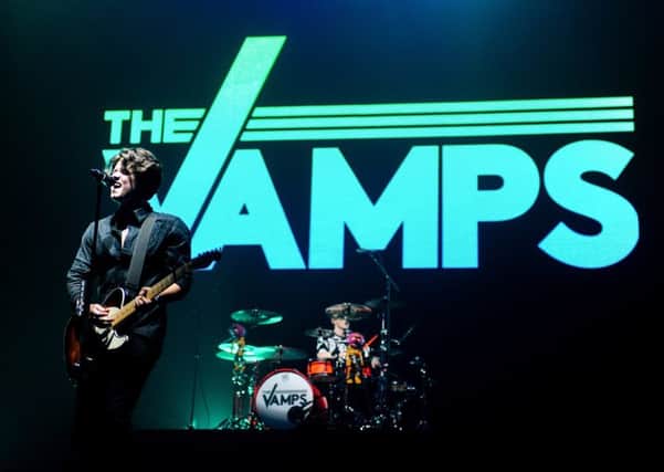 The Vamps Performing on the opening night of their 2017 arena tour in Sheffield. Picture: Robin Burns.