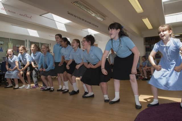 Pupils at St Anne's CofE Primary School took part in a 'Play in a Day' experience with Konflux Theatre