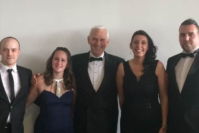 Dale Smith [Wilko FLT Operator], Kim Kirk [DaleÃ¢Â¬"s partner], Chris Colclough [Wilko FLT Instructor], Natalie Hancock [Kris ScarboroughÃ¢Â¬"s partner], and Kris Scarborough [FLT Operator]