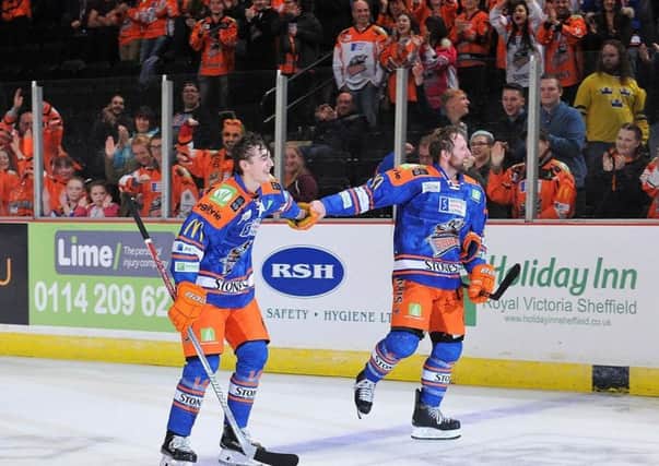 Colton Fretter shows Liam Kirk the way