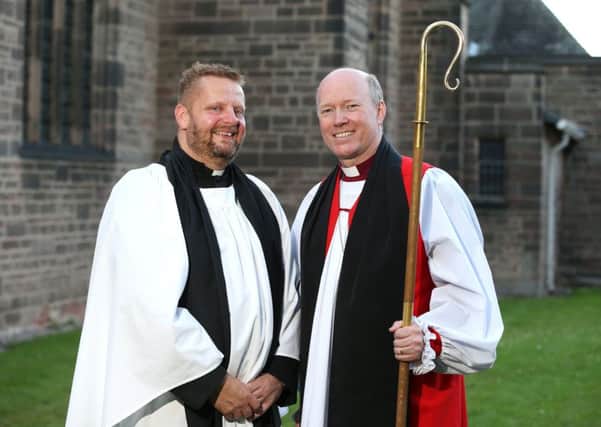 Rev David Gough (left) with Rt Rev Paul Williams, Bishop of Southwell & Nottingham. Pciture: Mark Fear