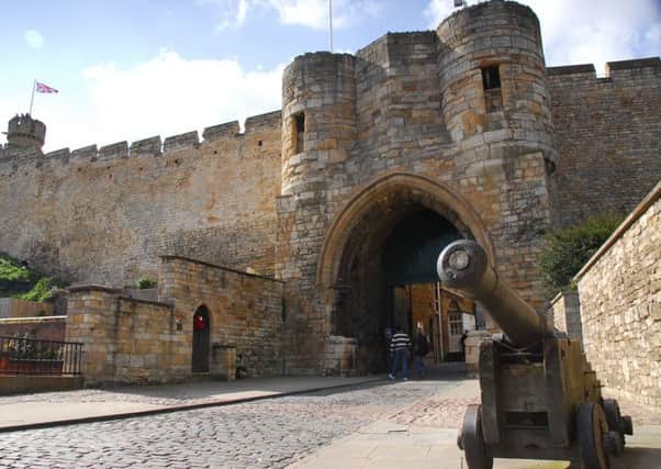 The gatehouse of Lincoln Castle.