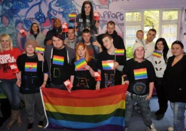 An anti-homophobia day at the Centre Place.