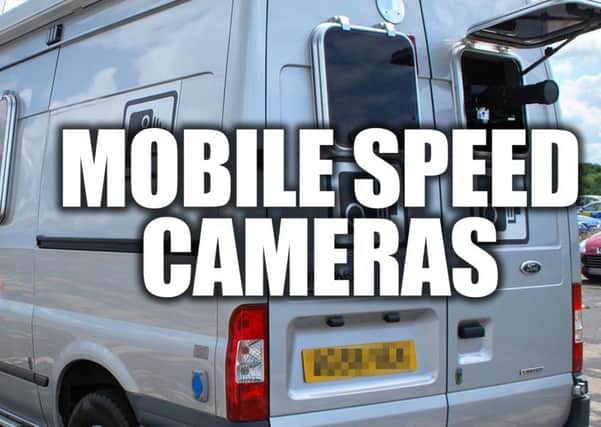 Mobile speed cameras.