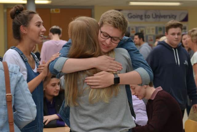 A Level results day at Outwood Post 16 Centre