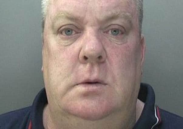 John Casey who pretended to be a police officer to trick his way into people's homes jas been caught out afterhe was recognised by his beer belly