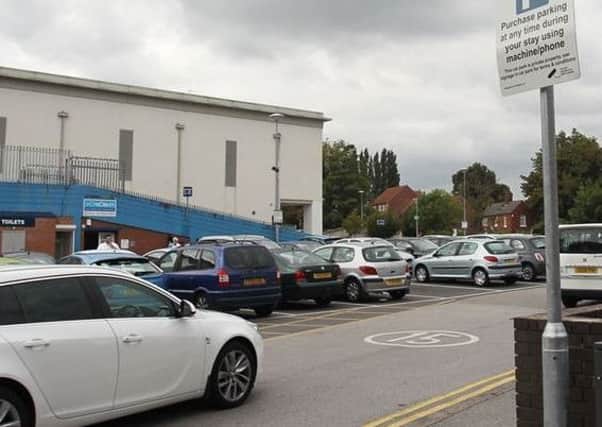 The alleged sex assault happened in the car park of the Priory Shopping Centre.