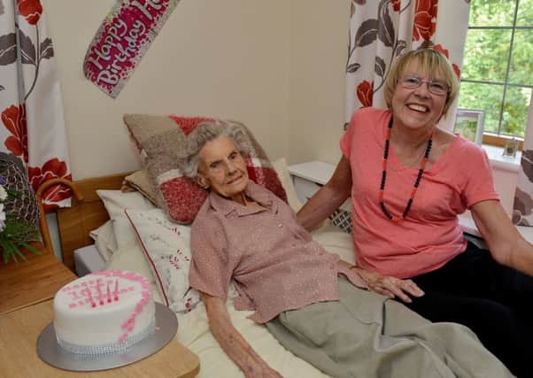 Marion Illingworth is celebrating her 101 birthday, Marion is pictured with Daughter-In-Law Trish
