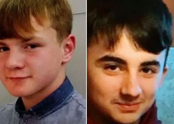 tennagers Judge Oliver and Kyle Scott are both missing from Worksop.