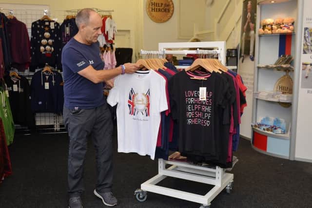 Official launch of the Help For Heroes Christina shop in the Priory Centre, Worksop. Pictured is Help For Heroes regional manager Tony Eaton
