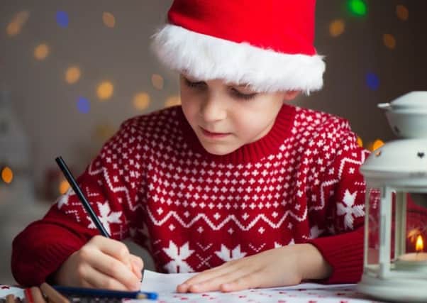 Santa's helpers - The Royal Mail - are urging youngsters to write to Santa before December 8.