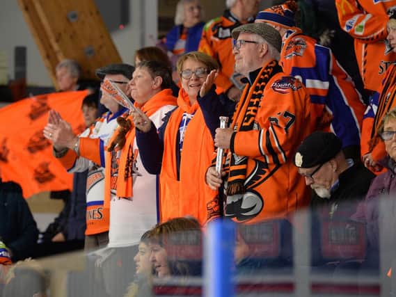 Steelers fans in Rungsted. Pic: Dean Woolley