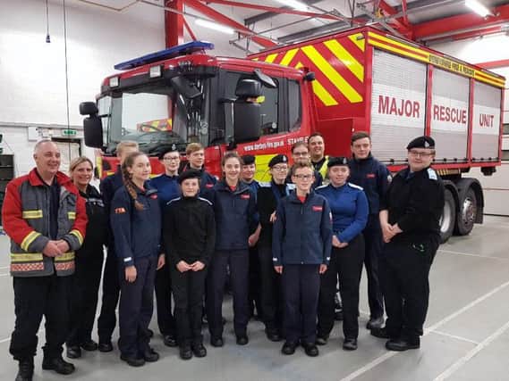 Derbyshire police and Derbyshire Fire and Rescue Service cadets have teamed up to tackle the growing issue of deliberate fires in Creswell.