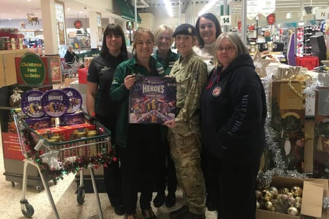 Members of  Help for Heroes and colleagues from the Worksop Store