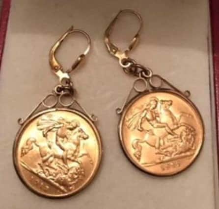 Burglars stole distinctive sovereign earrings froma Worksop house