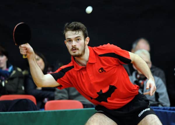 Worksop's own Sam Walker in action during the international challenge match. (PHOTO BY: Anne Shelley).