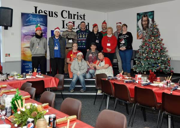 The 7 Project at Gospel Hall, Worksop held a free Christmas dinner for homeless people, pictured are the volunteers