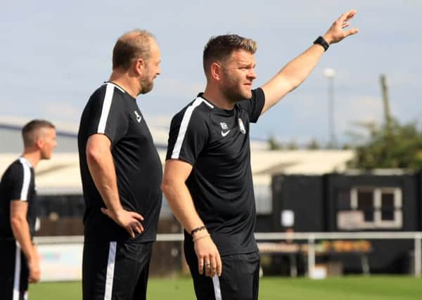 Worksop Town manager Ryan Hindley. Picture: Chris Etchells