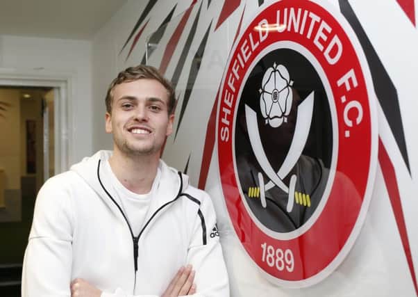 James Wilson hopes to make his debut for Sheffield United against Sheffield Wednesday tomorrow: Simon Bellis/Sportimage