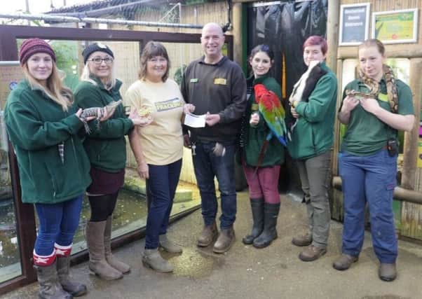 The Tropical Butterfly House Wildlife and Falconry Centre in North Anston has donated Â£500 to campaign group Woodsetts Against Fracking