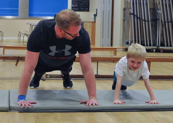 Children at White Woods Academy took part in fitness training with Sports For Schools co-ordinator Jay Robertson