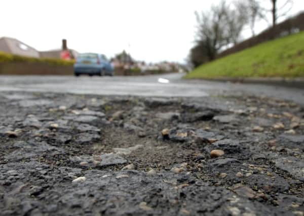 Potholes similar to this can be found on many roads in the Worksop and Retford area.