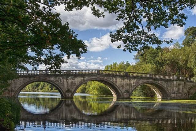 The bridge at the park in the Dukeries near Worksop built in the1760s can no longer carry pedestrians or vehicles.