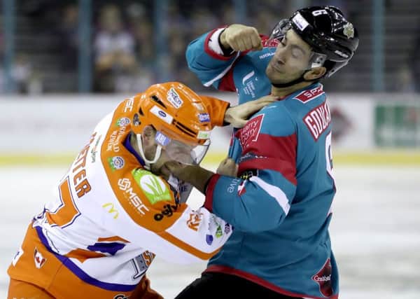 Colton Fretter fighting for the Steelers cause Photo by William Cherry/Presseye