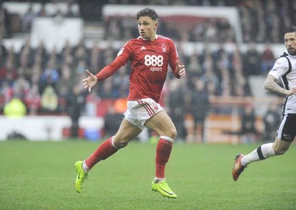 Matty Cash in action for Forest
