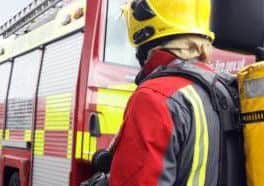 Two crews were called to Lambert Road