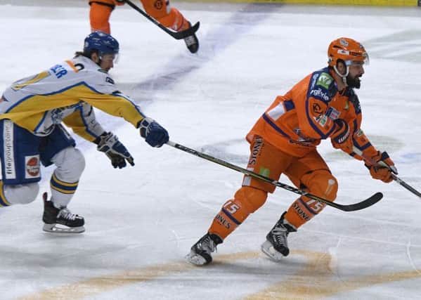 Steelers' Mathieu Roy in action against Fife, earlier this season
