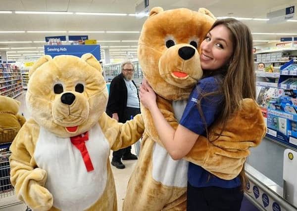 Stepping Stone Theatre offered 'bear hug' to Tesco customers and staff