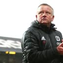 Sheffield United manager Chris Wilder applauds the fans
