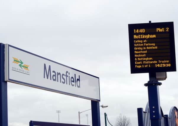 Mansfield train station.