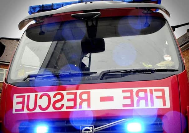 An elderly couple had a lucky escape from a house fire