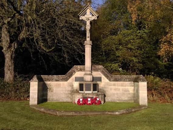 The Hardwick War Memorial in Clumber Park.