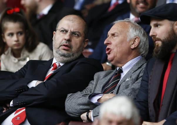 Prince Abdullah and Kevin McCabe, Sheffield United's co-owners