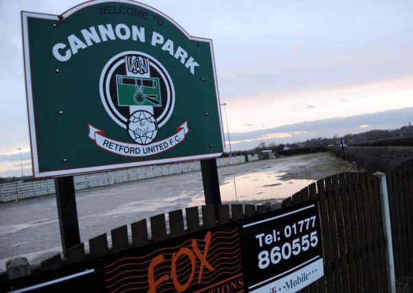 Retford United's Cannon Park ground