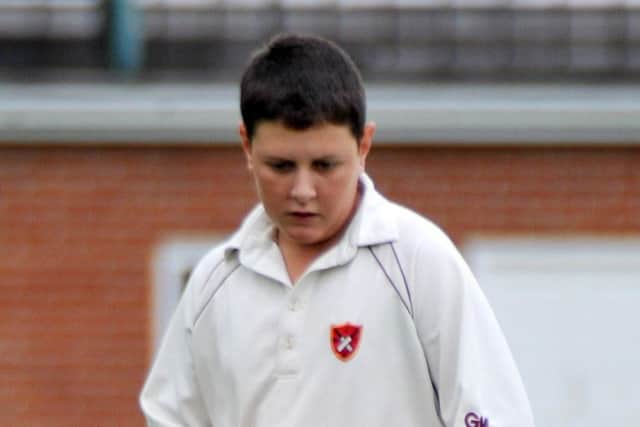 Woodsetts v Anston III. Pictured is Woodsetts bowler Nathan Crookes (w130810-3d)