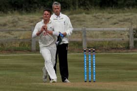 Cuckney CC v Worksop CC, pictured is Worksop bowler Daniel McLean